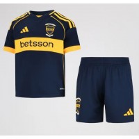 Stroje piłkarskie Boca Juniors Koszulka Podstawowej dla dzieci 2025-26 Krótki Rękaw (+ szorty)
